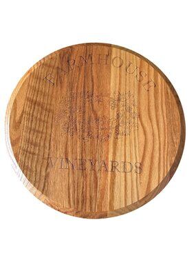 Maple Leaf At Home Wooden Lazy Susan 15.5" Diameter Farmhouse Design Heavy